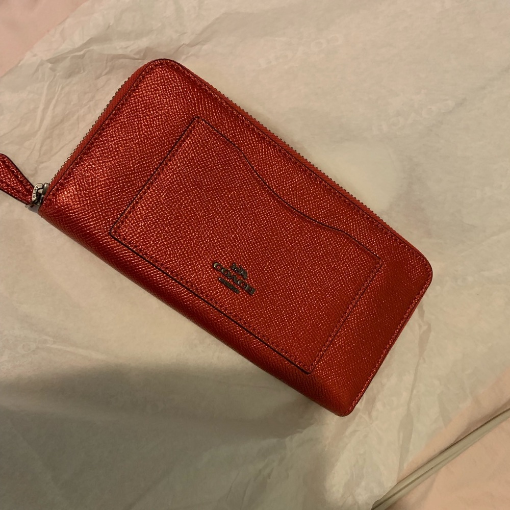 Red Coach Wallet